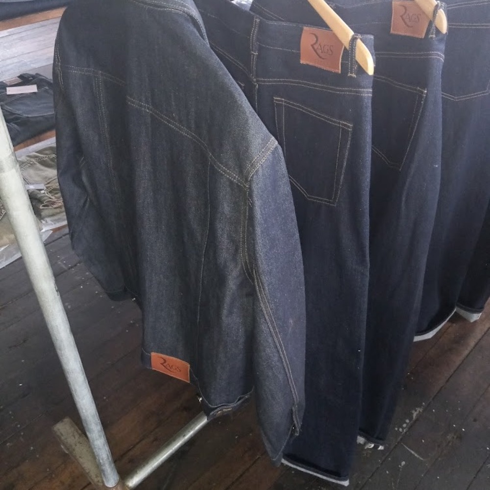 Selvage denim jacket custom made